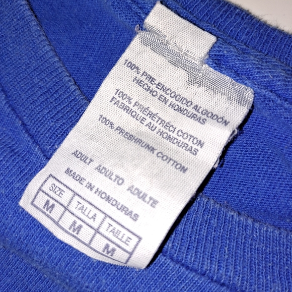 Look at my weiner blue short sleeve shirt size medium funny top unisex hotdog - Picture 7 of 12